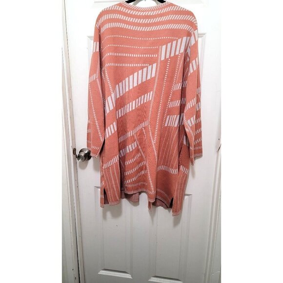 COPY - Antthony Womens Open-Front Cardigan Sweater - Geometric Pattern - Size … - Picture 4 of 12